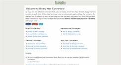 Desktop Screenshot of binaryhexconverter.com